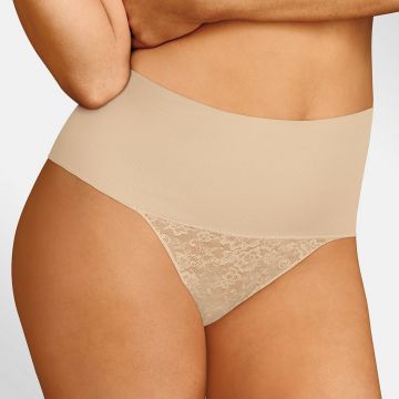 TAME YOUR TUMMY LACE THONG
