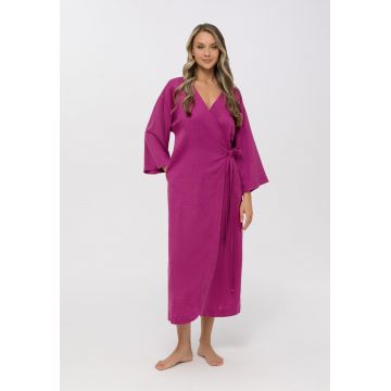 SHINY LINEN LETNIA SUKIENKA KOPERTOWA 55% LEN 45% WISKOZA