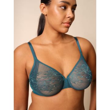 GLOSSIES LACE SHEER BRA KORONKOWY BIUSTONOSZ Z TŁOCZONĄ MISKĄ