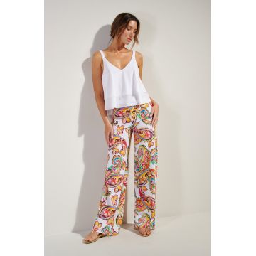 PATIE 02 SZEROKIE SPODNIE WE WZORY