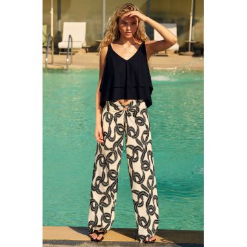 PRELE 07 SZEROKIE SPODNIE WE WZORY