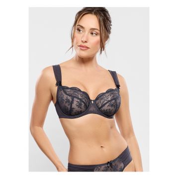 CHARLOTTE KORONKOWY BIUSTONOSZ NA FISZBINIE LOW-NECKED BRA