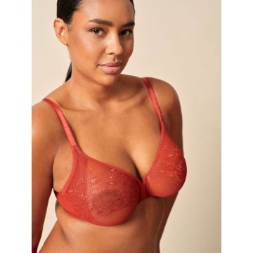 GLOSSIES LACE KORONKOWY BIUSTONOSZ Z TŁOCZONĄ MISKĄ