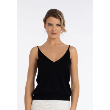 ENDLESS BLISS TOP NA RAMIĄCZKACH 85% JEDWAB 15% KASZMIR