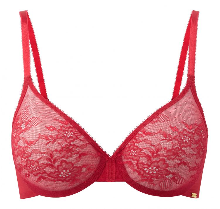 GOSSARD glossies lace sheer bra