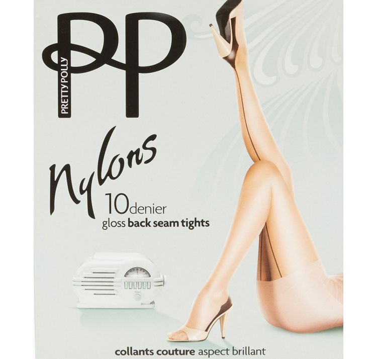 PRETTY POLLY nylons back seam tgts 1pp