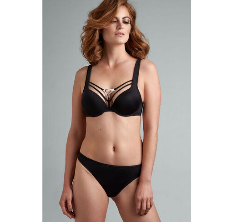 MARLIES DEKKERS triangle black ace padded push up bra