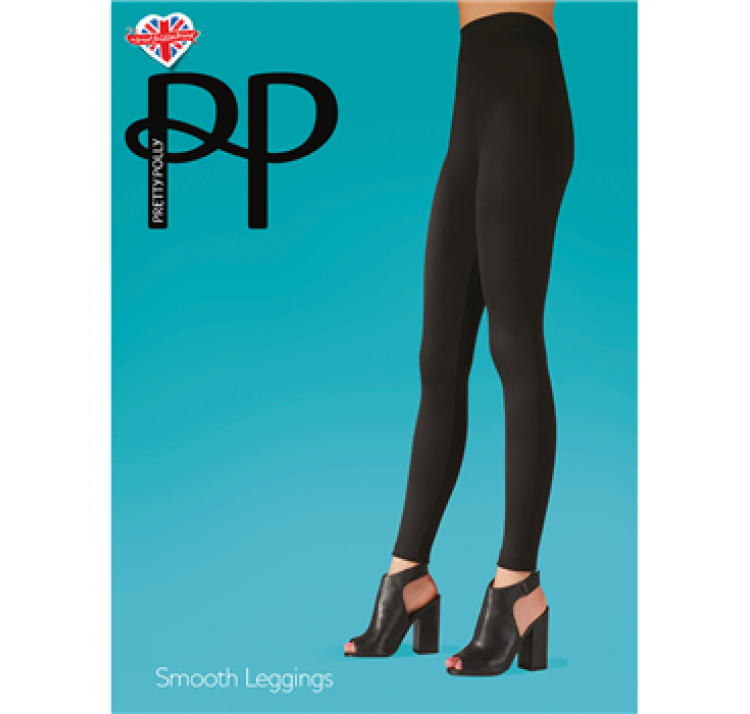 PRETTY POLLY czarne gŁadkie legginsy 80d
