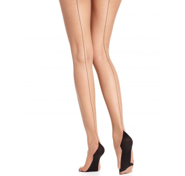 PRETTY POLLY nylons back seam tgts 1pp