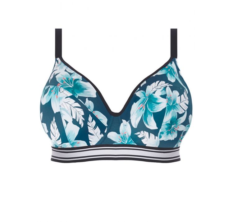 ELOMI SWIM island lily uw sweetheart crop top