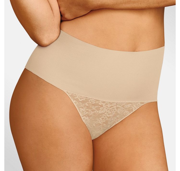 MAIDENFORM tame your tummy lace thong