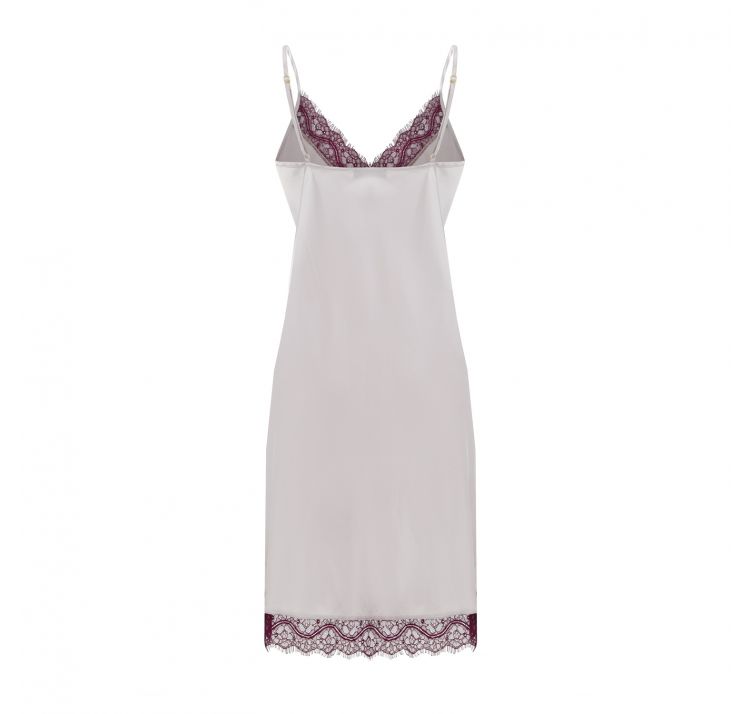 ENDORFINELLA confidence koszulka z koronkĄ na dekolcie i na dole cappuccino