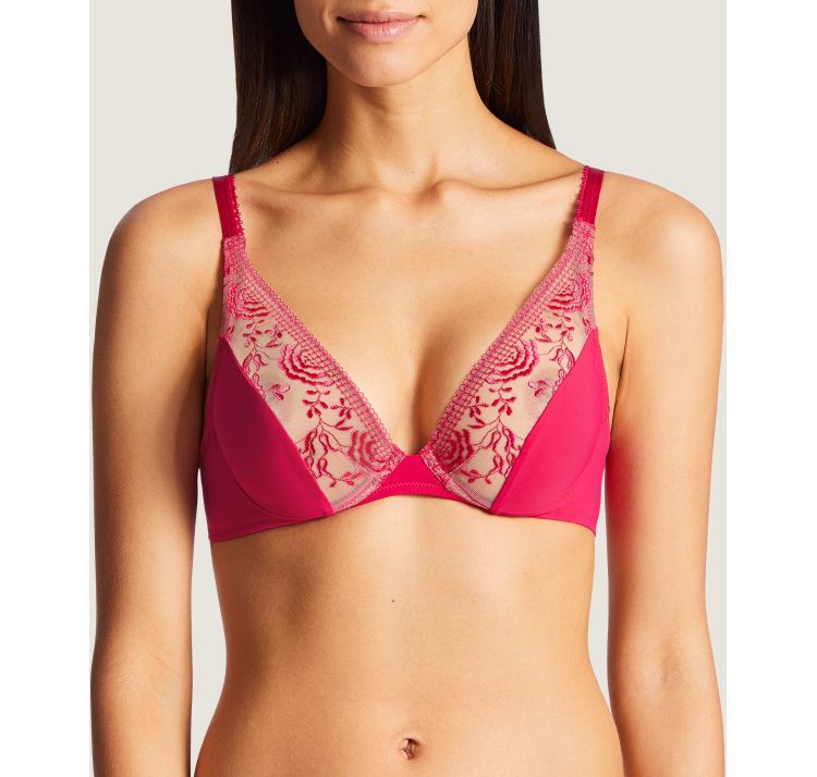 AUBADE PARIS FLEUR DE PASSION TRIANGLE PLUNGE BRA