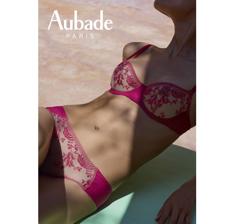 AUBADE PARIS fleur de passion half-cup bra