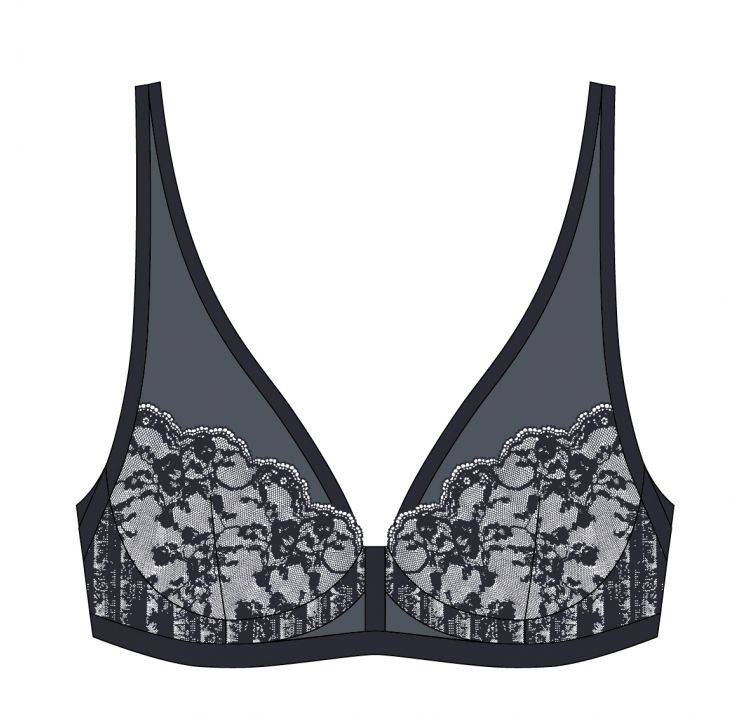 MAISON LEJABY pas de deux uw triangle bra