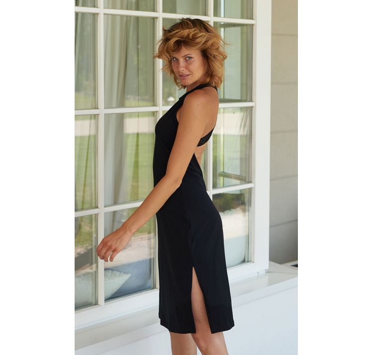 SLEEPLESS IN WARSAW koszulka black evening nightie