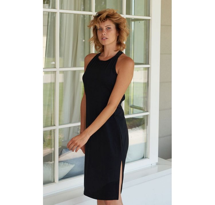 SLEEPLESS IN WARSAW koszulka black evening nightie