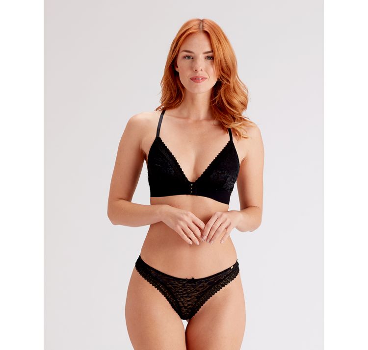 PRETTY POLLY graphic mesh non wired triangle bra