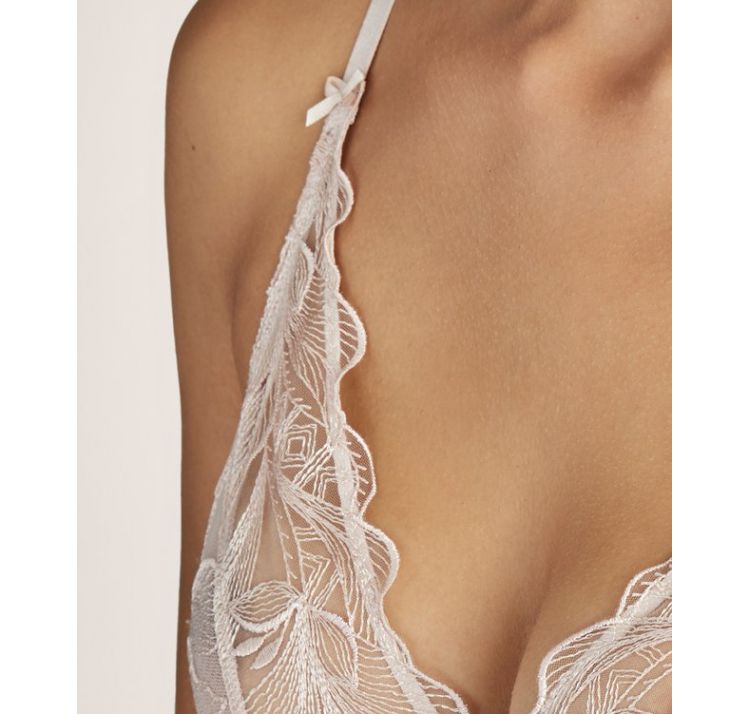 AUBADE PARIS fleur de tatoo plunging triangle bra