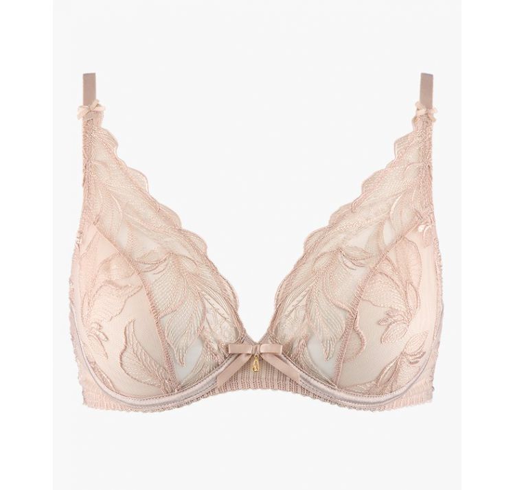 AUBADE PARIS fleur de tatoo plunging triangle bra
