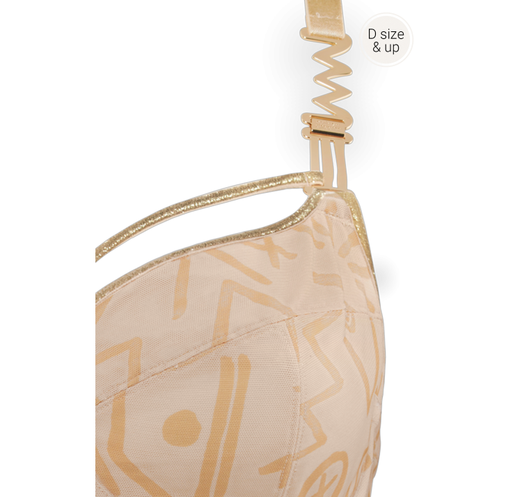 MARLIES DEKKERS golden karo  padded plunge balcony bra