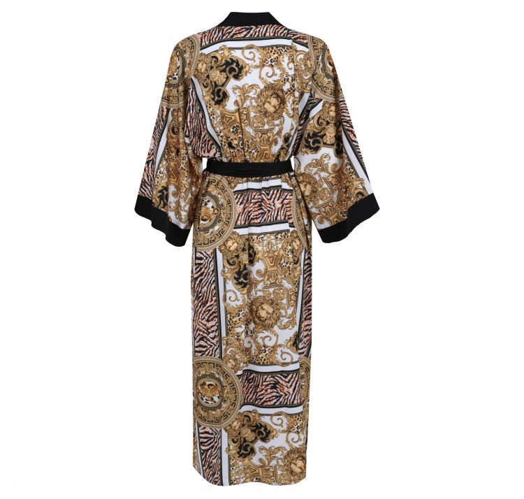 PAREO&JULIET tunika biaŁo-zŁoto- czarna