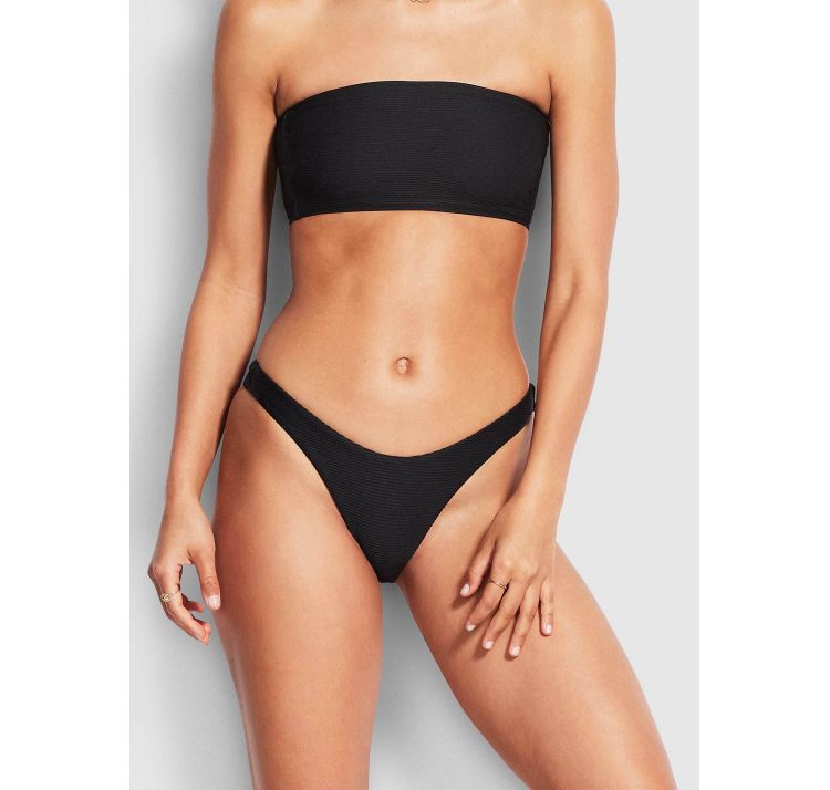 SEAFOLLY essentials wyciĘty dÓŁ bikini czarny