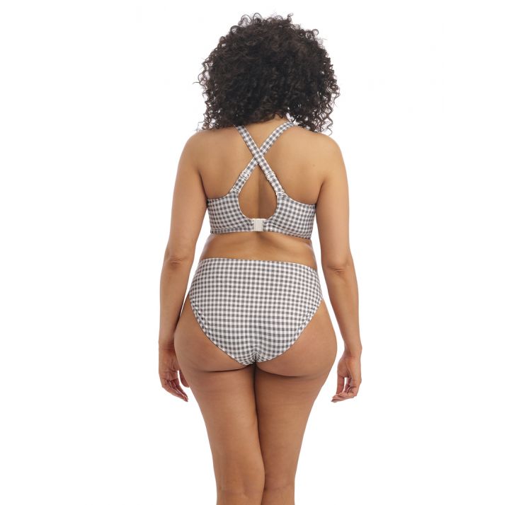 ELOMI SWIM checkmate uw plunge bikini top