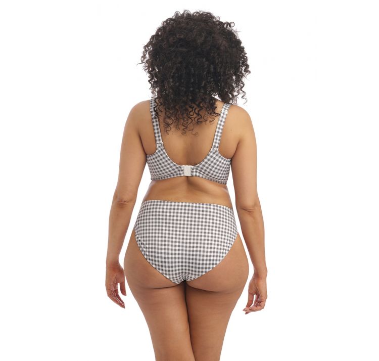 ELOMI SWIM checkmate uw plunge bikini top