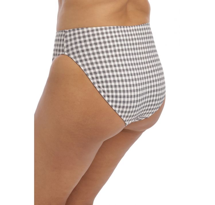 ELOMI SWIM checkmate mid rise bikini brief