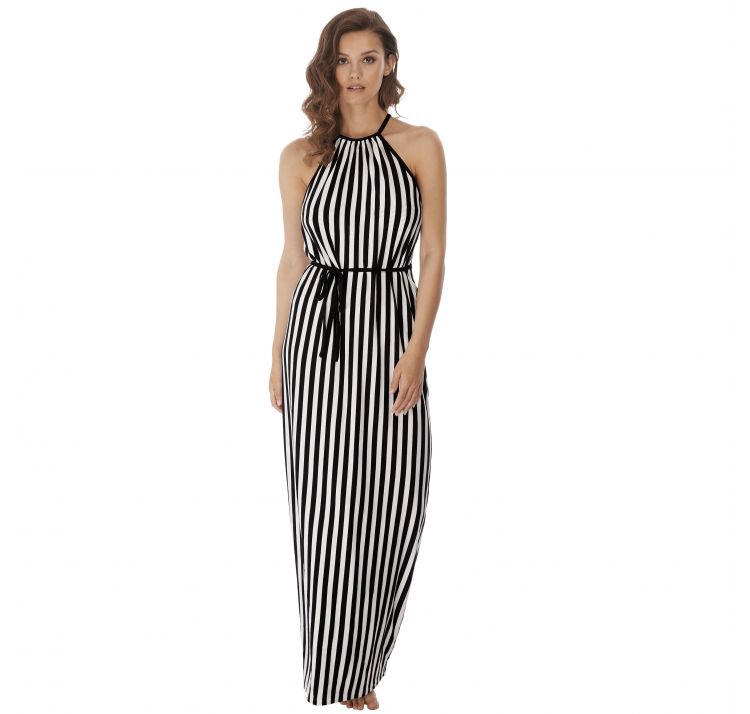 FREYA SWIM beach hut black maxi dress
