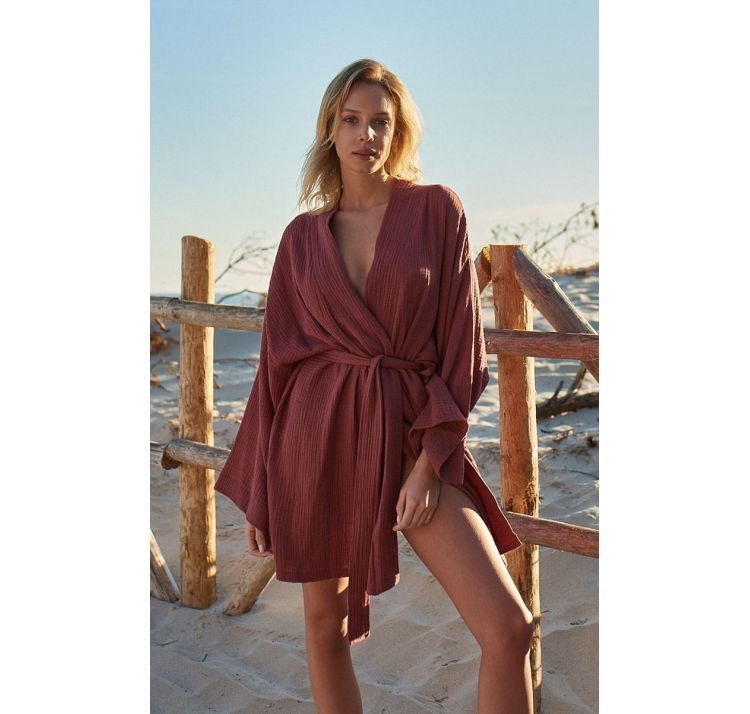 SLEEPLESS IN WARSAW kimono dress