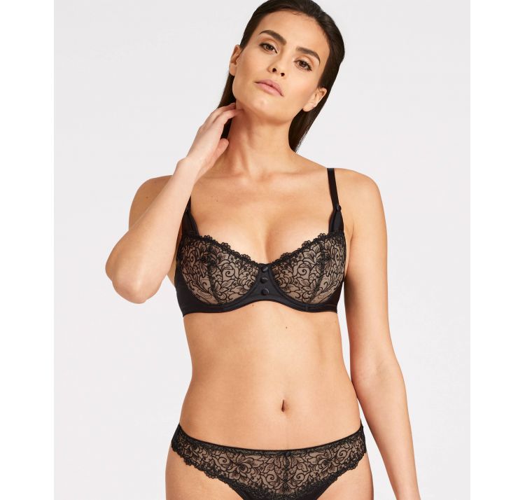 AUBADE PARIS miss karl underwired half-cup bra