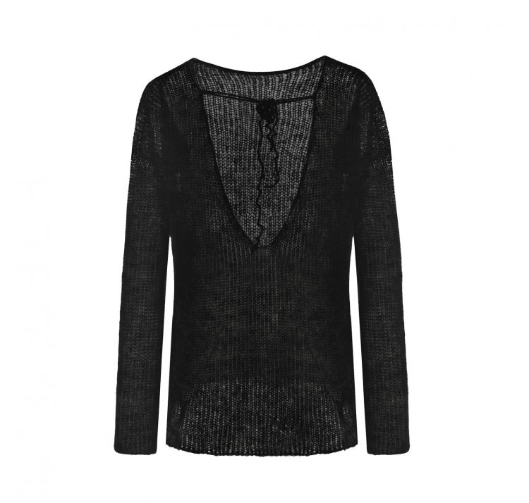 YOU BY TOKARSKA sweter mgŁa bez plecÓw