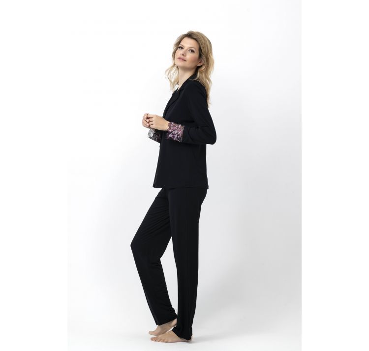 VANILLA piŻama na guziki z dŁugimi spodniami