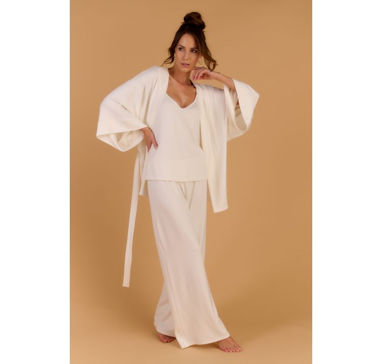 ENDORFINELLA stephanie kimono z micromodalu ecru