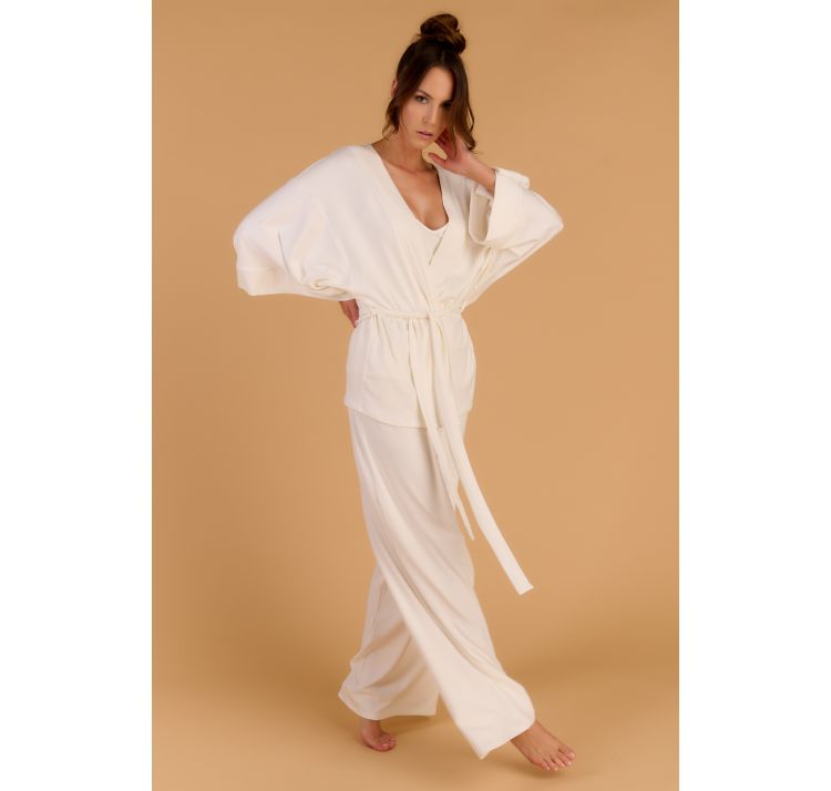 ENDORFINELLA stephanie kimono z micromodalu ecru