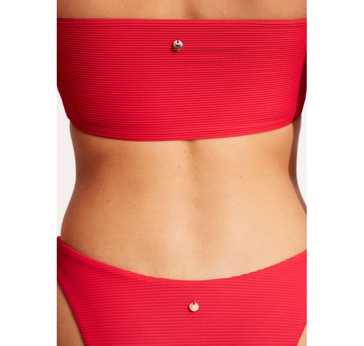 国内発★セレブ愛用Seafolly★EssentialsチューブトップHighCut 国内発☆セレブ愛用Seafolly☆EssentialsチューブトップHighCut