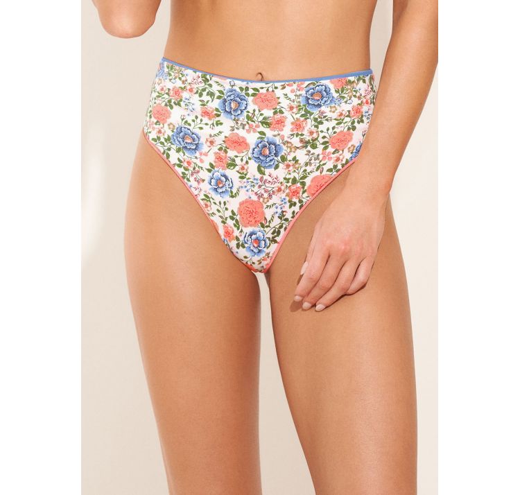 MAAJI coraly blue suzy q dwustronny wyciĘty dÓŁ od bikini z wysokim stanem