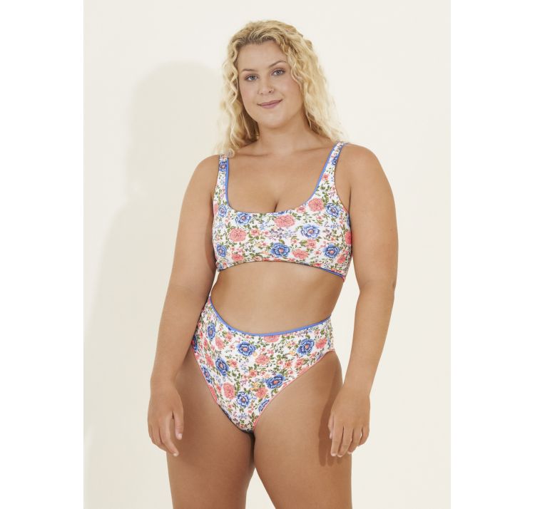 MAAJI coraly blue suzy q dwustronny wyciĘty dÓŁ od bikini z wysokim stanem