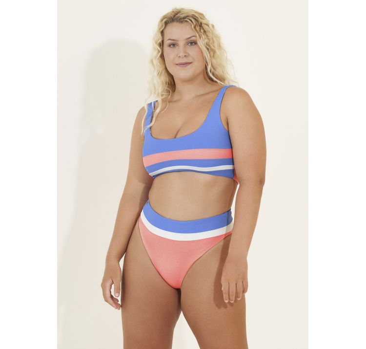 MAAJI coraly blue suzy q dwustronny wyciĘty dÓŁ od bikini z wysokim stanem