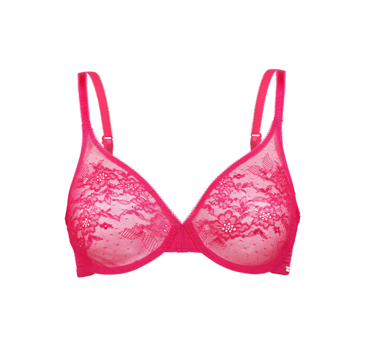 GOSSARD glossies lace sheer bra