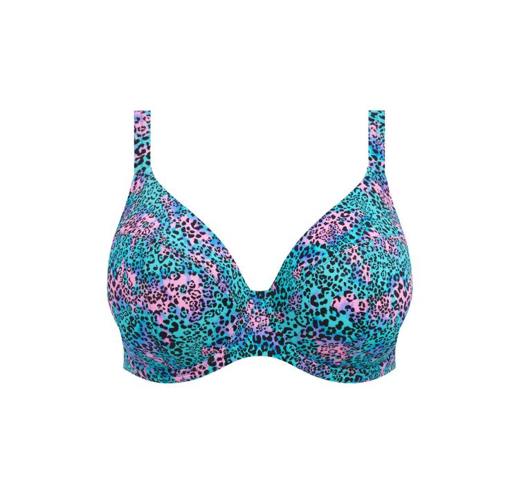 ELOMI SWIM electric savannah uw plunge bikini top