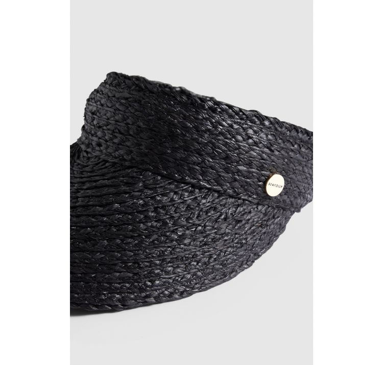 SEAFOLLY shady lady przeciwsŁoneczny daszek plaŻowy czarny