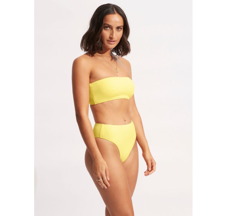 SEAFOLLY sea dive gÓra od bikini bandeau ŻÓŁta