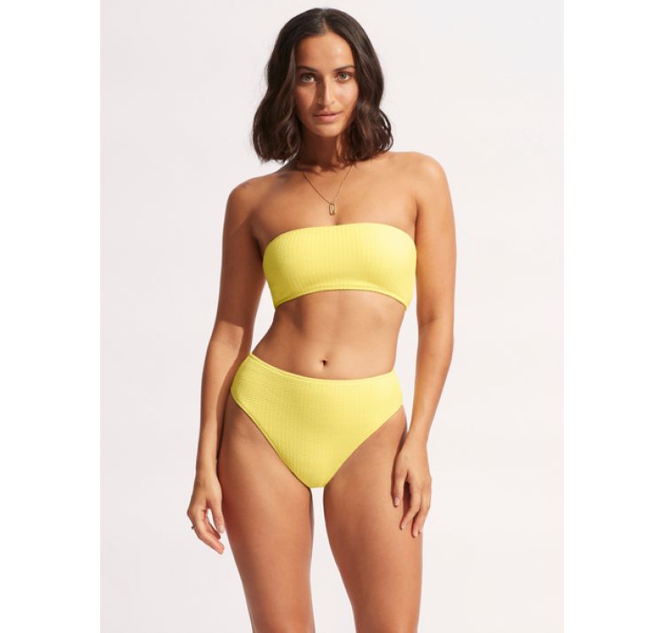 SEAFOLLY sea dive gÓra od bikini bandeau ŻÓŁta