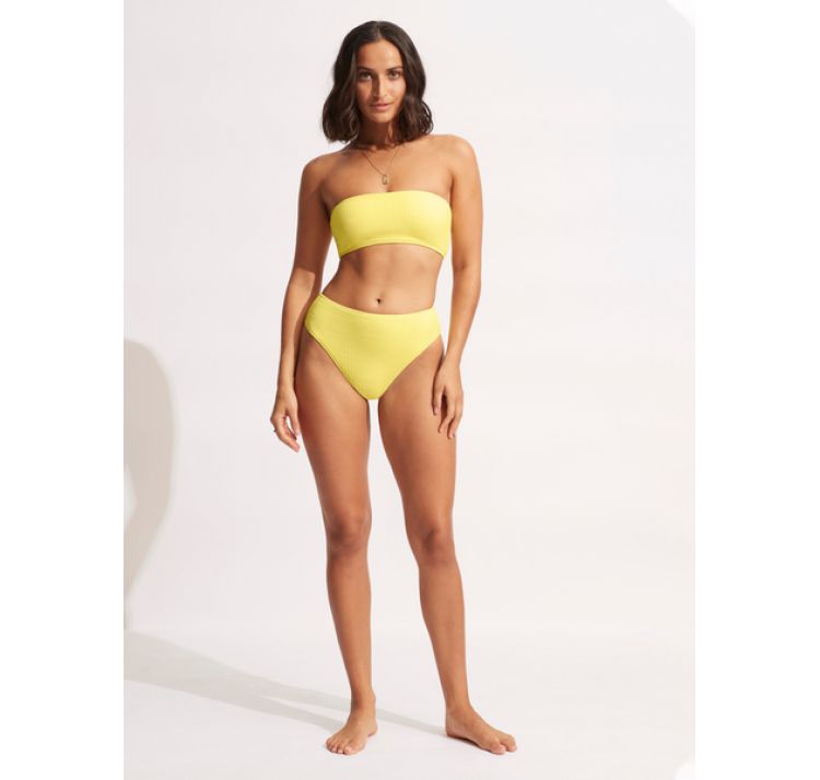 SEAFOLLY sea dive gÓra od bikini bandeau ŻÓŁta