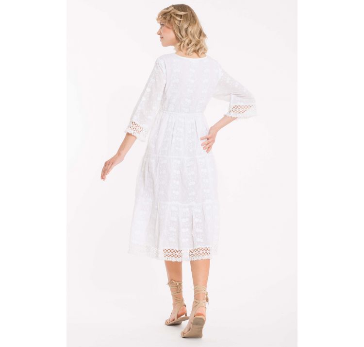 ICONIQUE selene letnia sukienka baweŁniana biaŁa