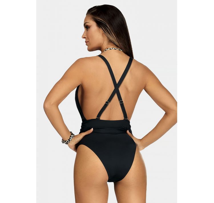 FEBA jednoczĘŚciowy strÓj kĄpielowy z gŁĘbokim dekoltem