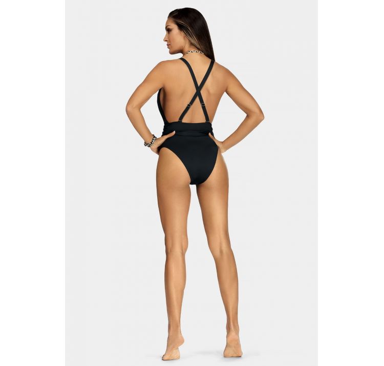 FEBA jednoczĘŚciowy strÓj kĄpielowy z gŁĘbokim dekoltem